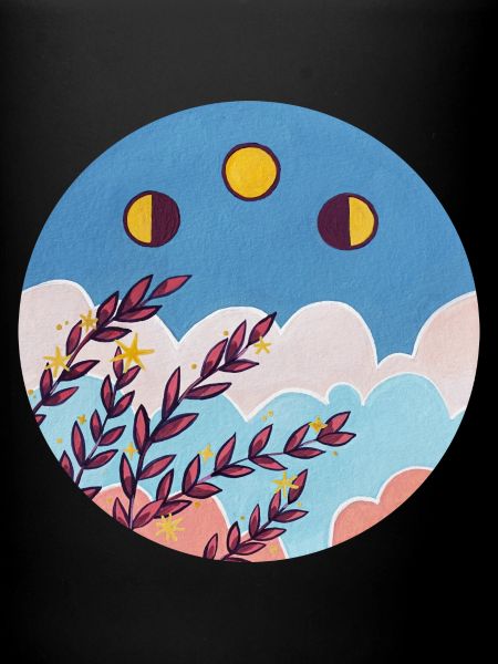 Moon Phase and Stars