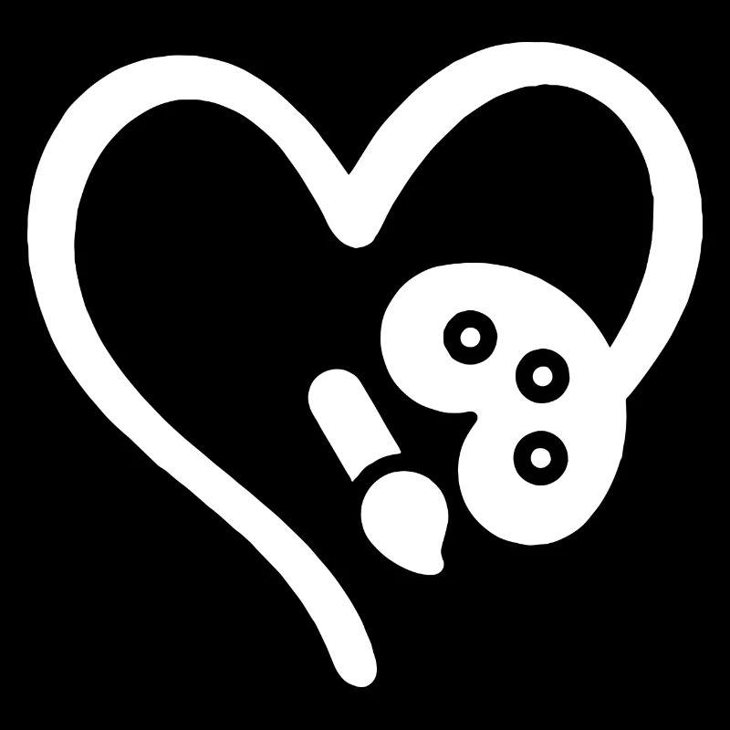 Painter Heart Art Lovers