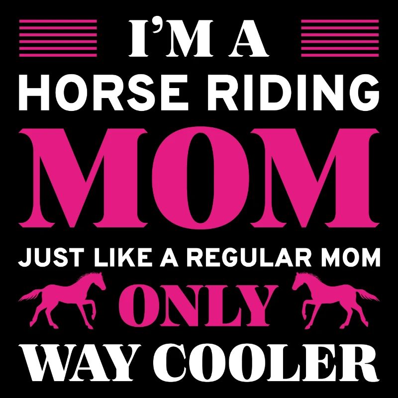 Ich bin eine reitende Mutter