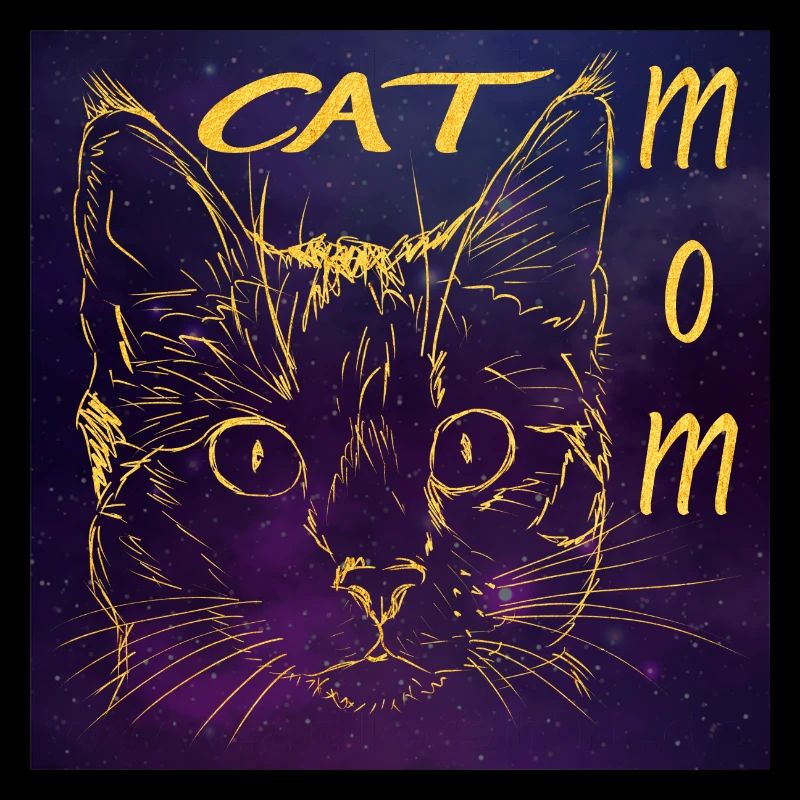 Maman Chat - Mère Chat - Tête de Chat - Univers