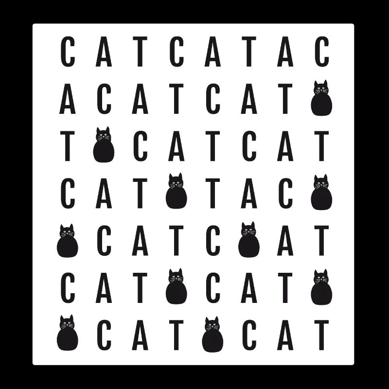 Conception de cat Word Search