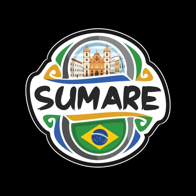 Sumare Brésil Drapeau Badge Voyage Souvenir Timbre