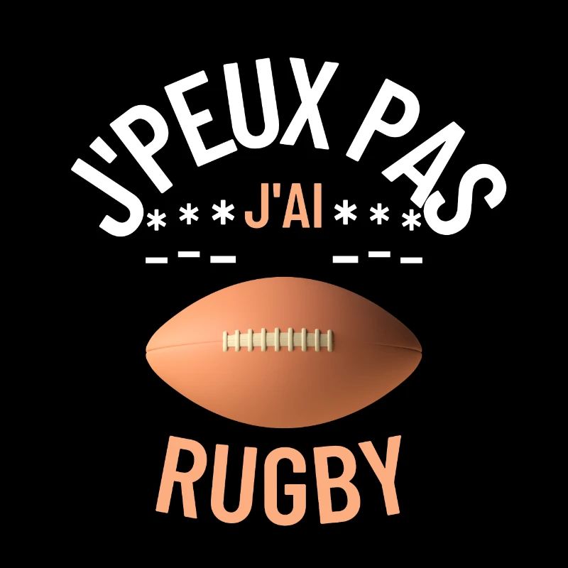 teeshirt J peux pas j ai rugby