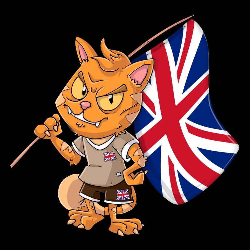 Angleterre Fan Cat