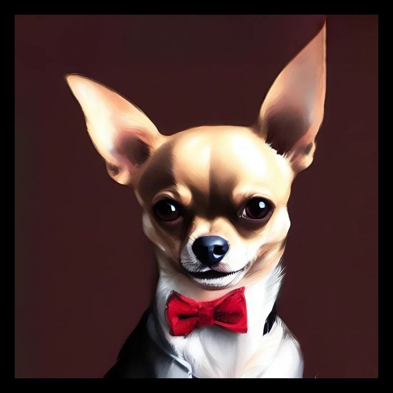 Chihuahua avec liant croisé