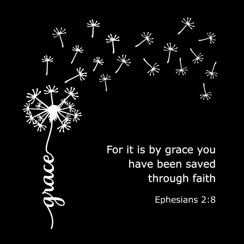 Grace Löwenzahn Christliches Design Epheser 2:8
