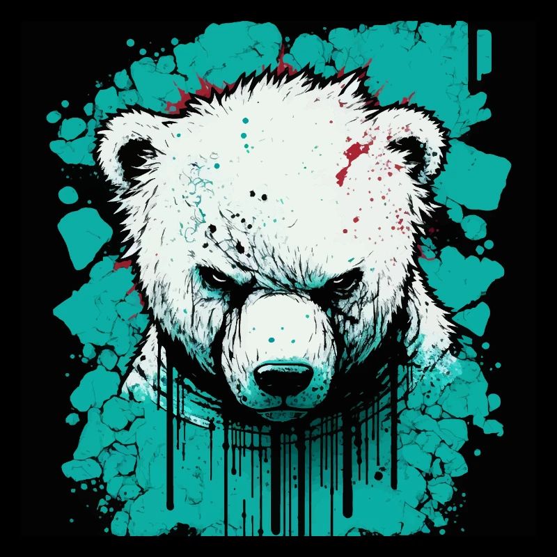 Wütender Eisbär