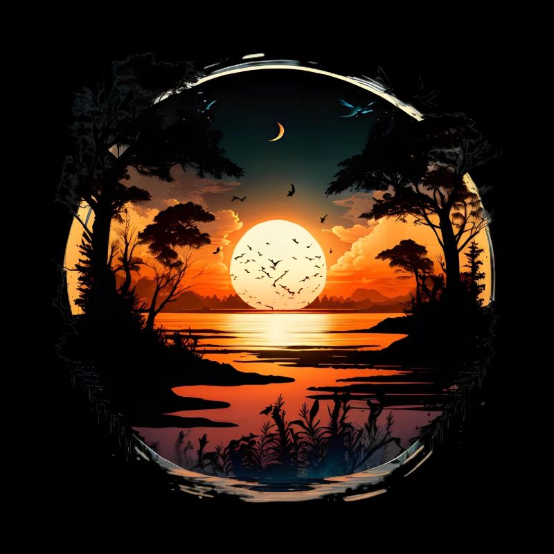 Beau coucher de soleil