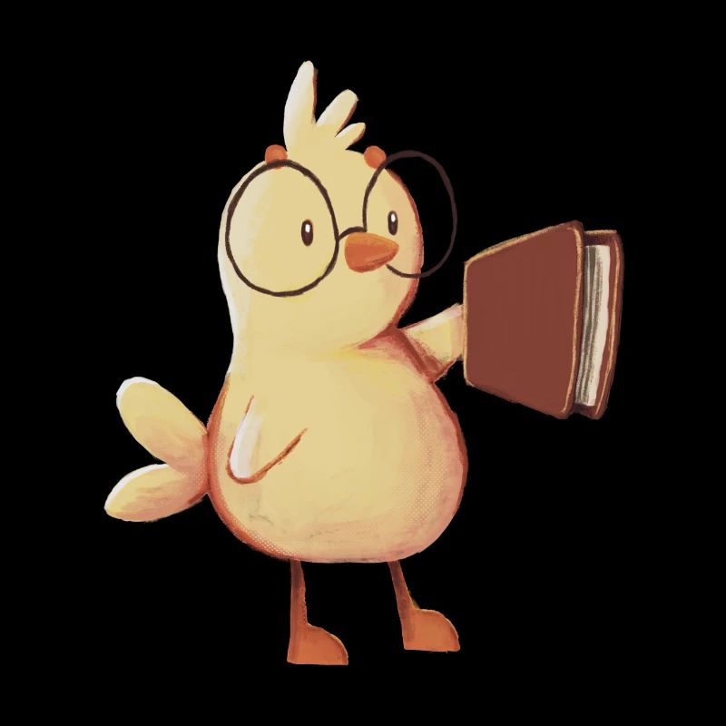 Rat de bibliothèque poussin