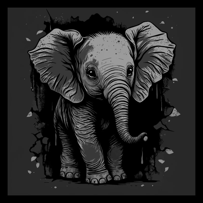 Mignon bébé éléphant