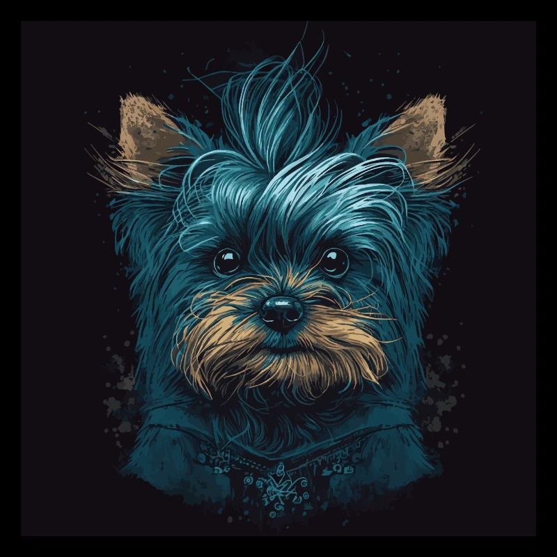 Punky Yorkshire Terrier
