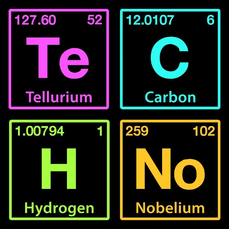 Techno Rave Electro Raver Chemistry Periodic Table