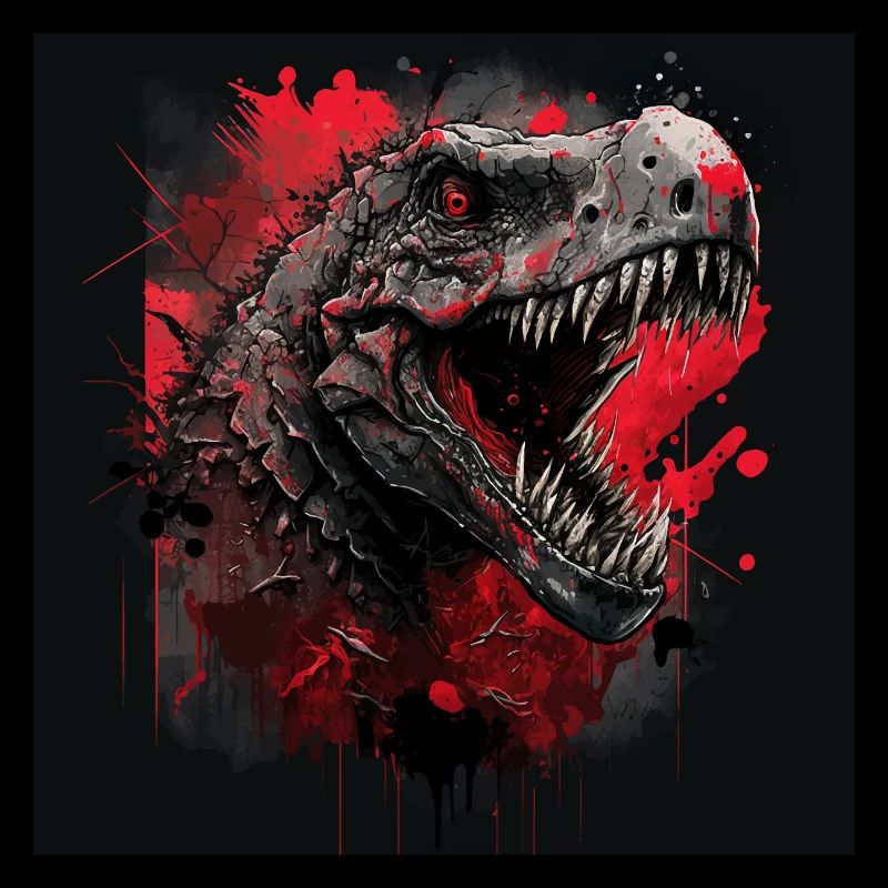 T-Rex looks evil