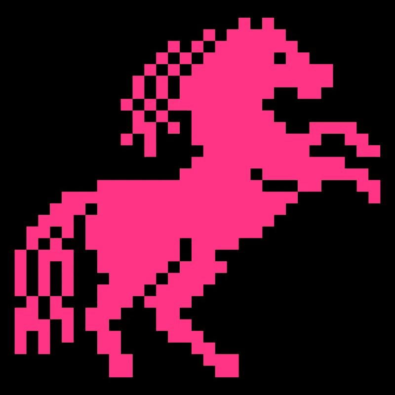 Wildes Pferd - Pixelkunst