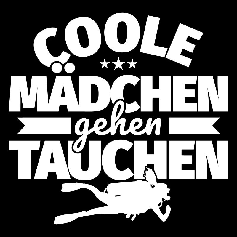 Coole Mädchen gehen Tauchen