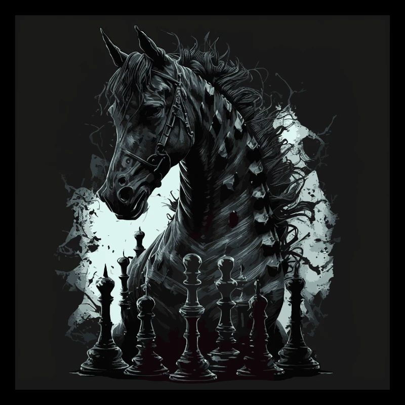 Cheval d’échecs chevalier