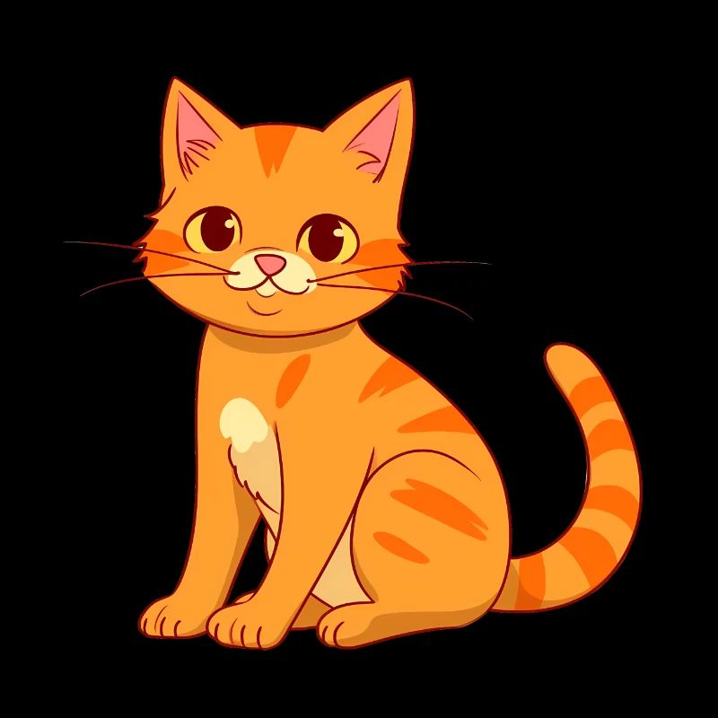 Mignon chat orange