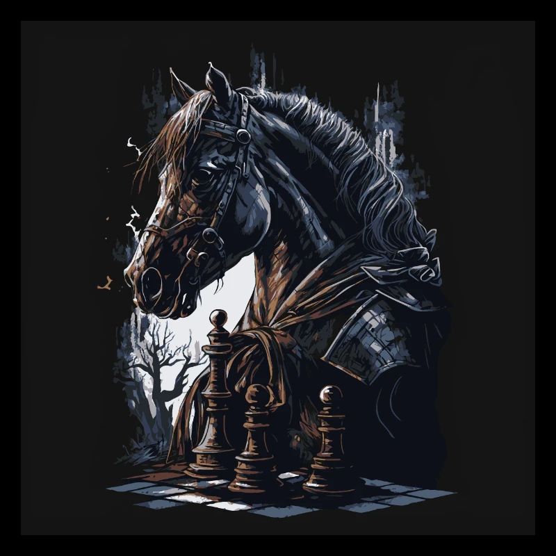 Cheval d’échecs chevalier