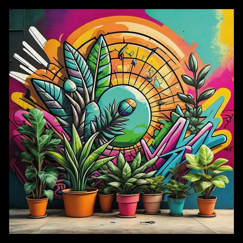 Plants 3D Grafitti