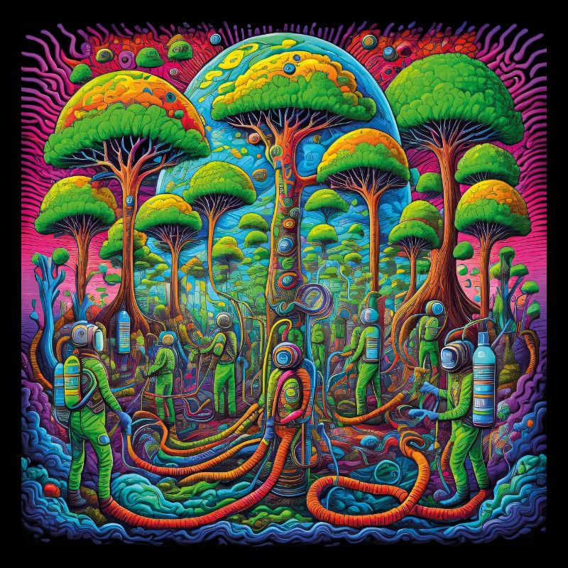 Inhale Trees psychedelic