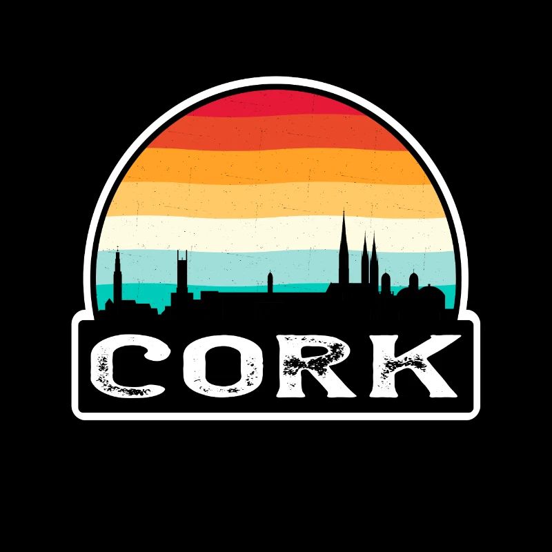 Cork Irland Flagge Skyline Reise-Souvenir