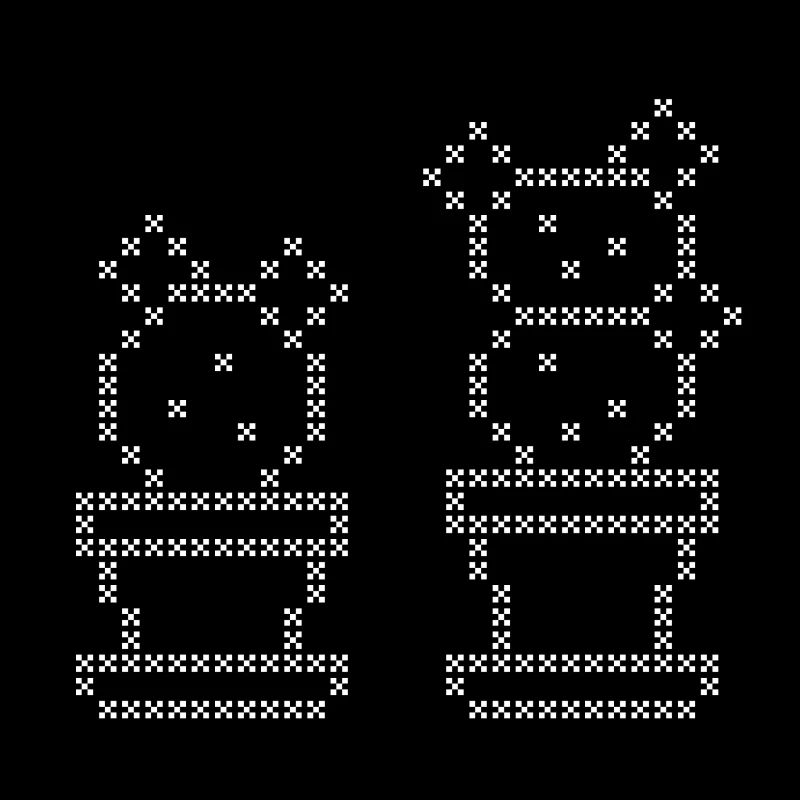 Cross stitch CACTI white