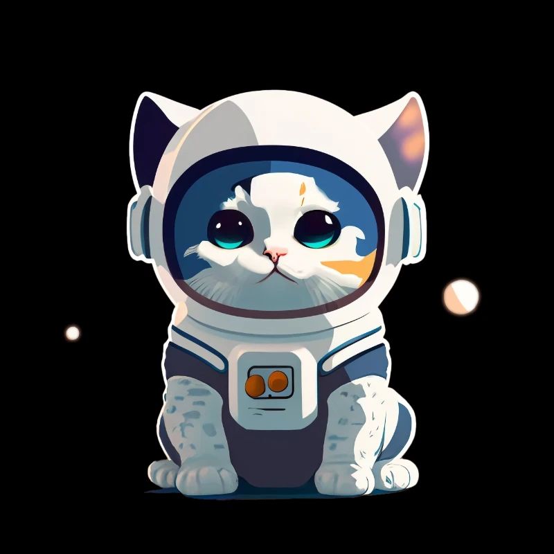 Chatstronaute mignon #4