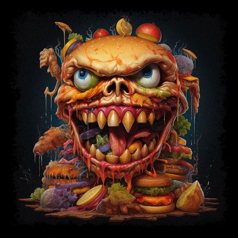 Monster Burger Restauration rapide Halloween