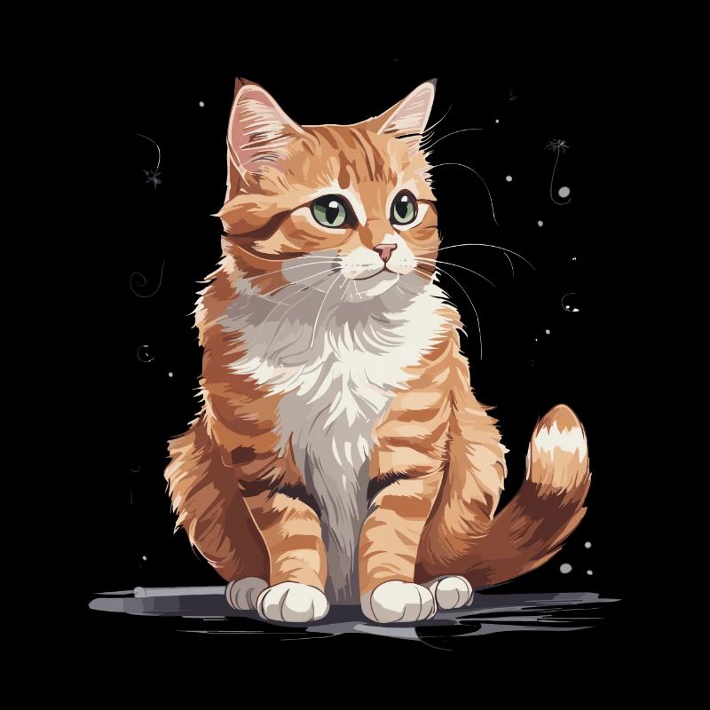 Mignon chat rouge