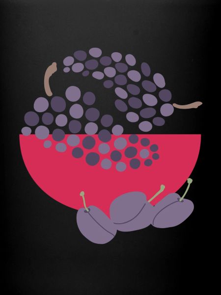 Fruit d’automne violet