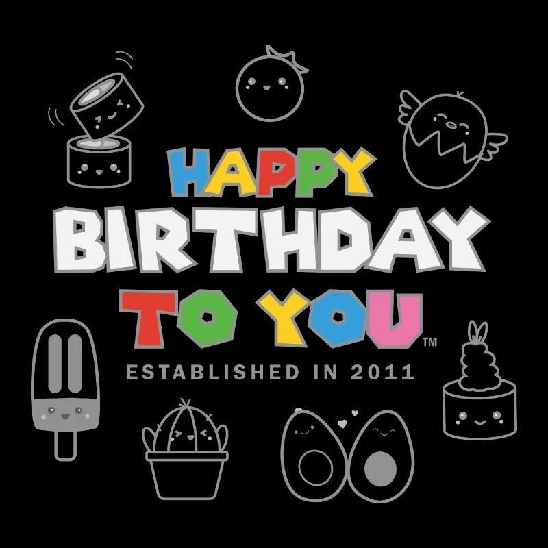 Joyeux anniversaire à vous (gris)