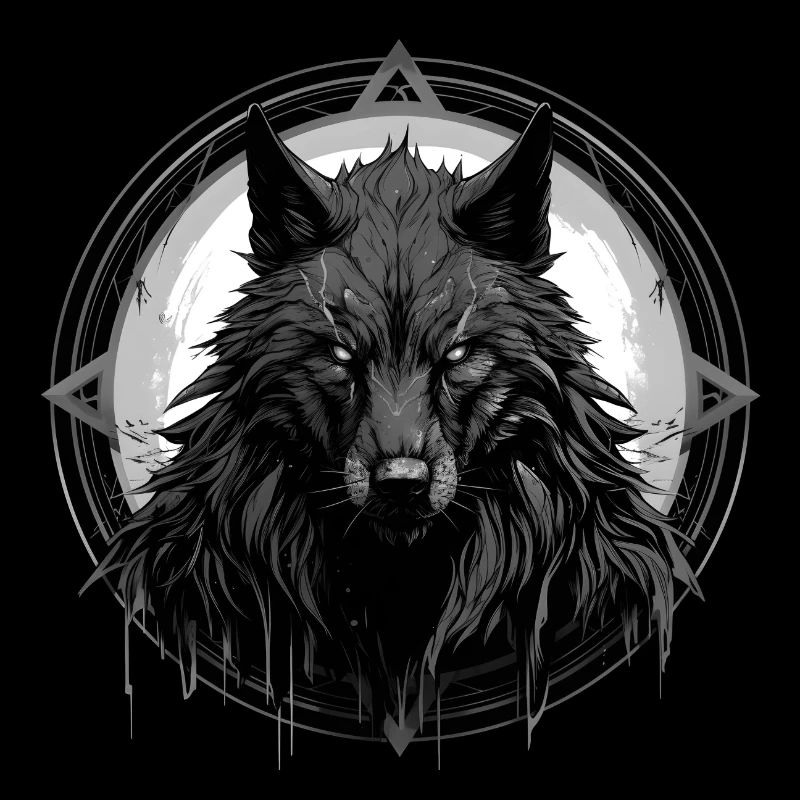 Fenris a angry wolf