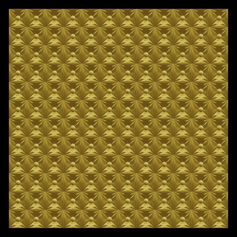Diamond Tufting pattern Gold