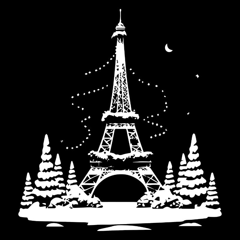 Eiffel Tower White