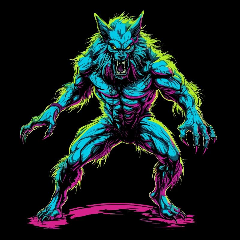 Loup-garou Halloween Loup Wolf Pack