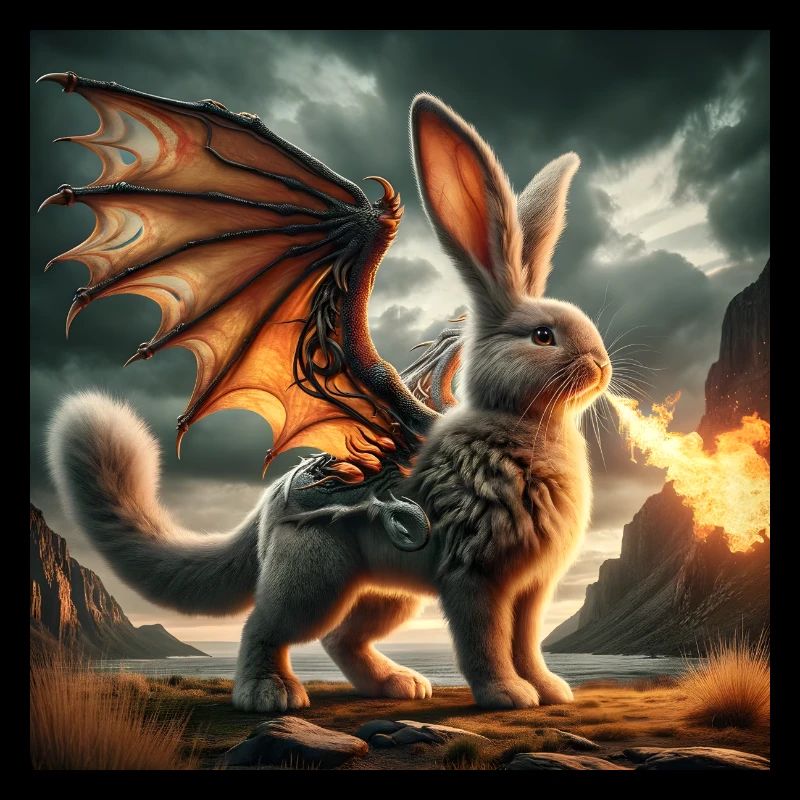 Fire Breathing Bunny Dragon #03