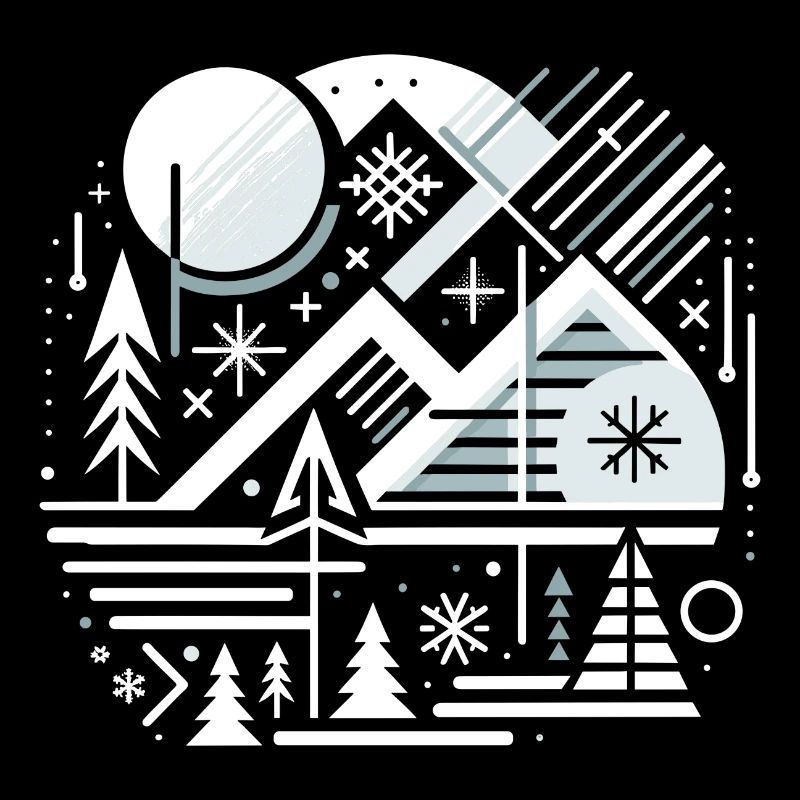 Winterliche Weihnachtslandschaft