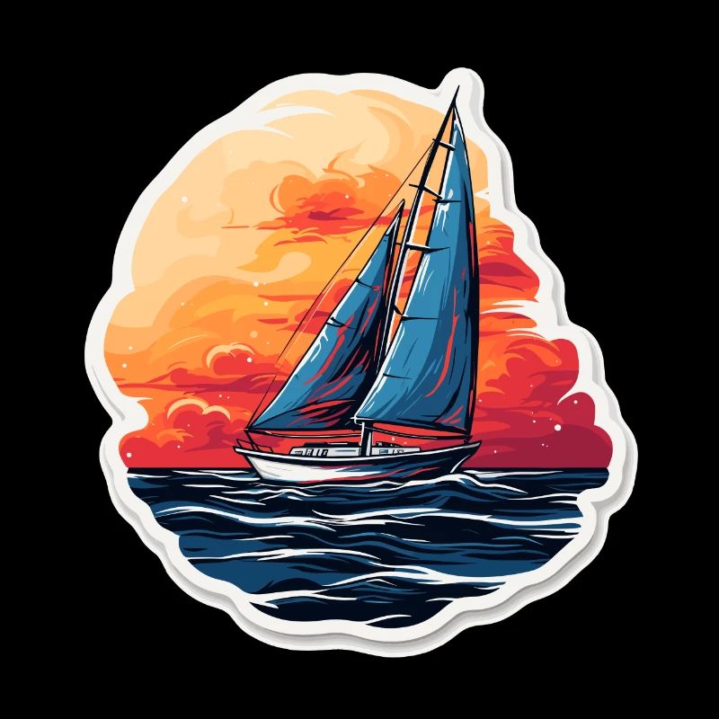 Segelboot - Illustration