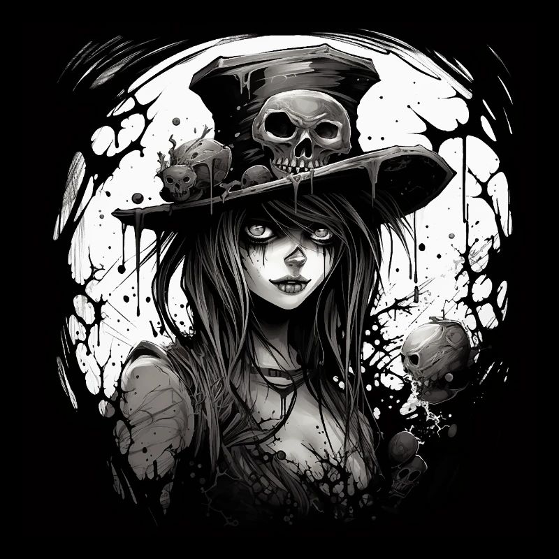 Emo Horrorpunk Mädchen