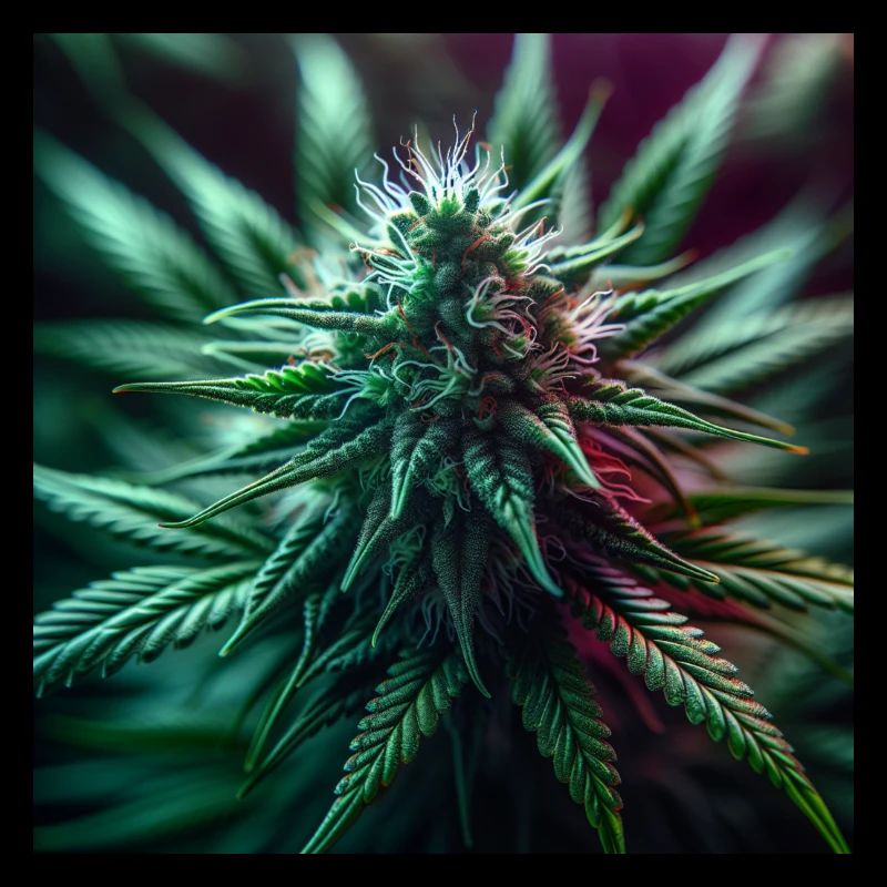 Cannabisblüte - CannabisPflanze am Blühen