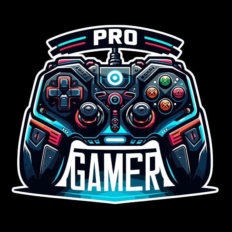 Pro Gamer - Controller Illustration