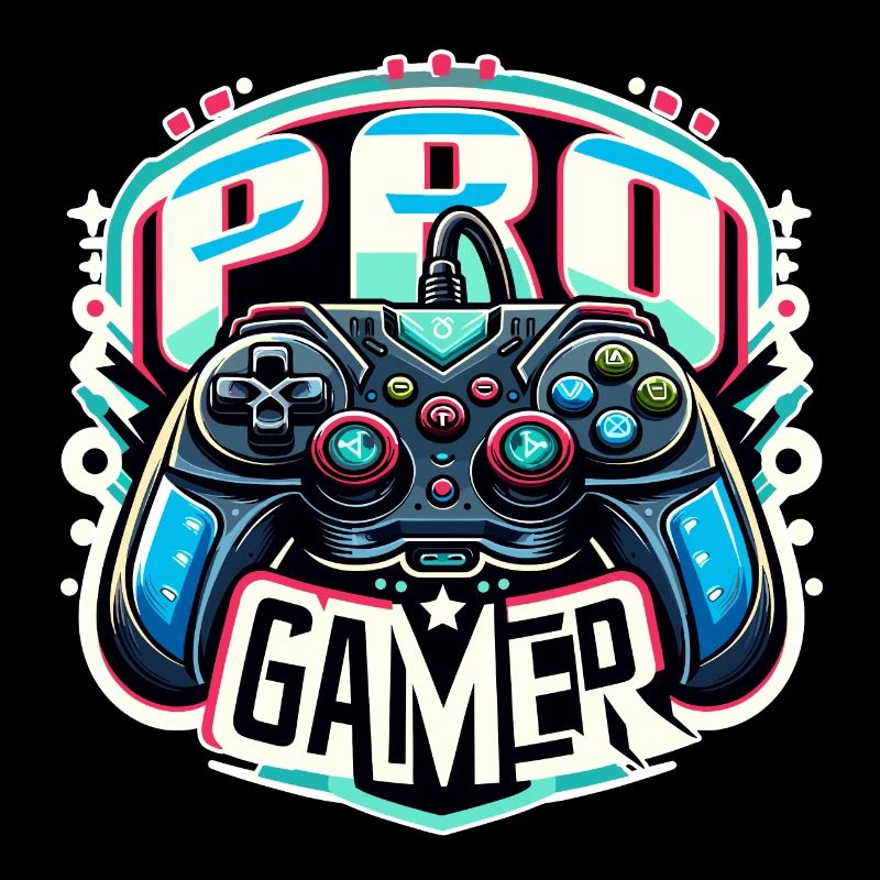 Pro Gamer - Controller Illustration