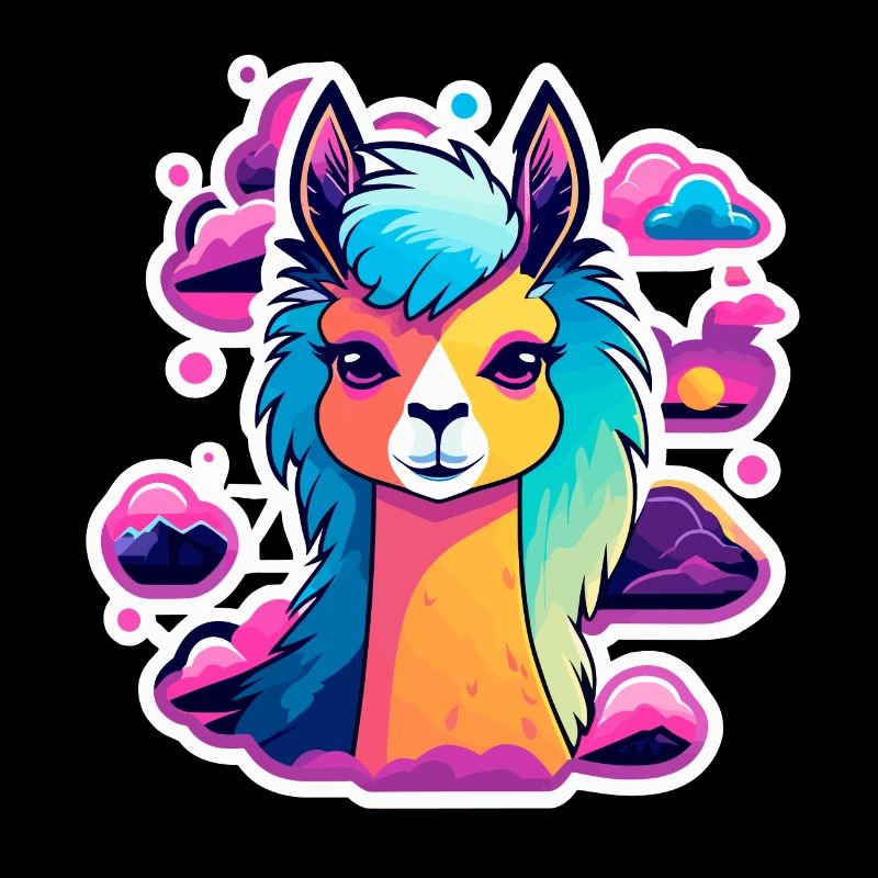 Illustration d’alpaga lama
