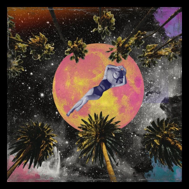 Moon and Palms