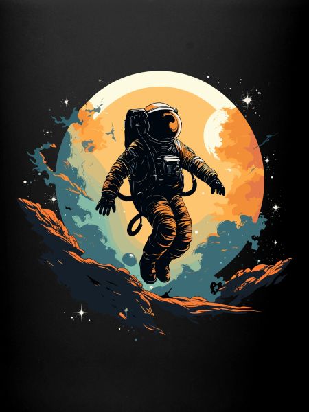 Abstrait Astronaute Planète Espace