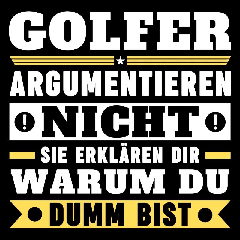 Golfers don't argue