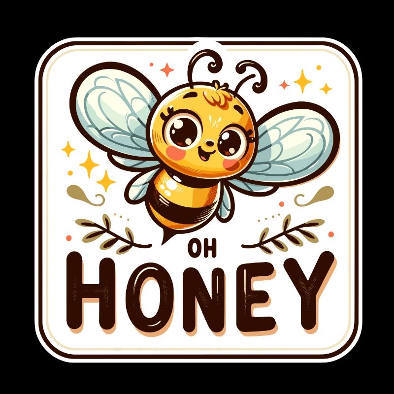 Oh miel - Abeilles Illustration