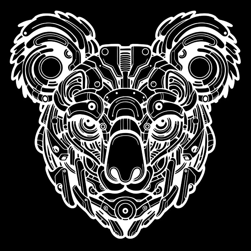 Koala biomécanique - Design blanc
