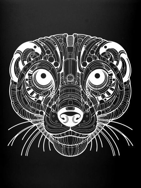 Suricate biomécanique - Design blanc