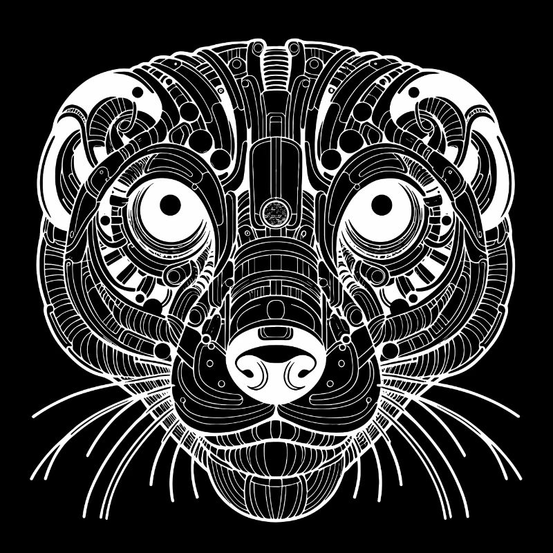 Suricate biomécanique - Design blanc